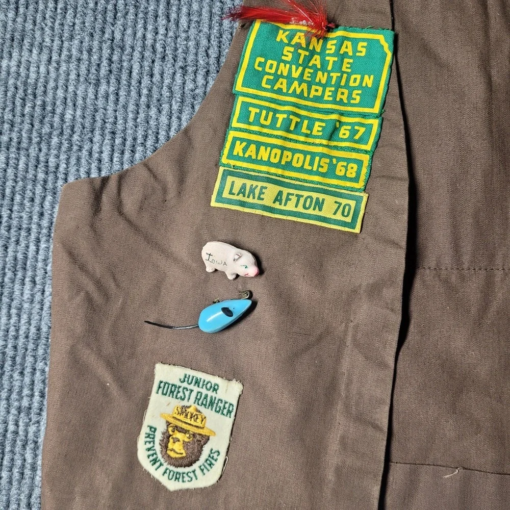 NCHA National Campers & Hikers Association 70's‎ Kids Vest Vintage